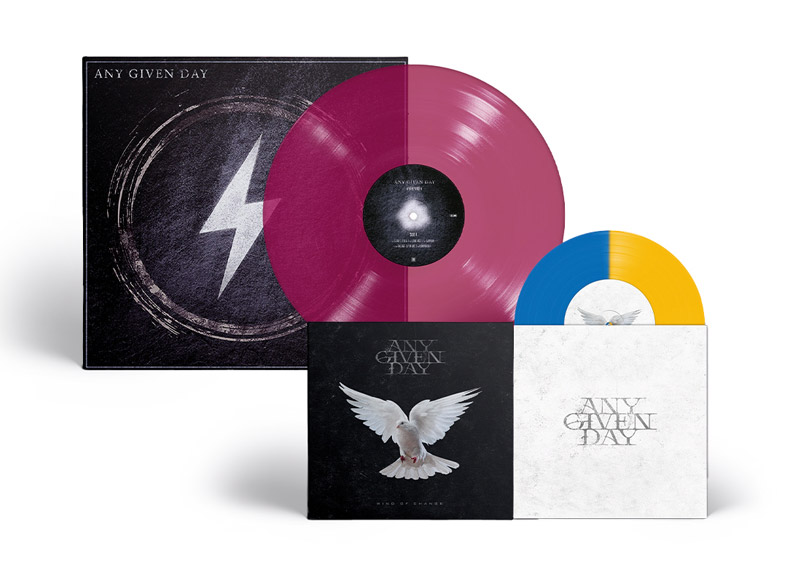 ANY GIVEN DAY - Overpower 12" LP - MAGENTA + 7" BU...